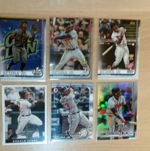 Ronald Acuna Jr. Lot of 11 Baseball Cards